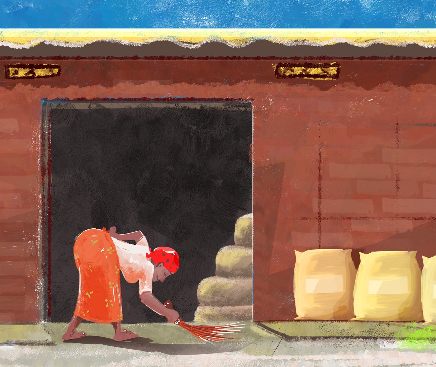 Storage scene illustration